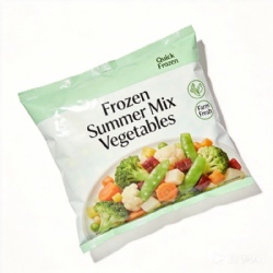 Custom Printed Frozen Mix Vegetable Packaging Bags | Reliable Frozen Food Pouch Manufacturer